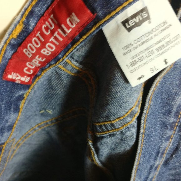 Levis WOMENS 516 BOOTCUT "9 Long" CLASSIC BLUE JEANS, BRAND NEW with Measurement - Picture 4 of 8